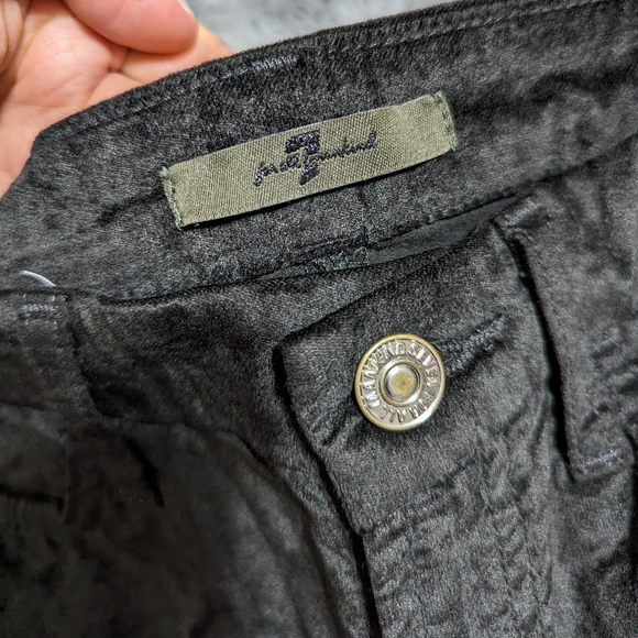 7 for all men kind velvet jeans dark olive green - Picture 2 of 6